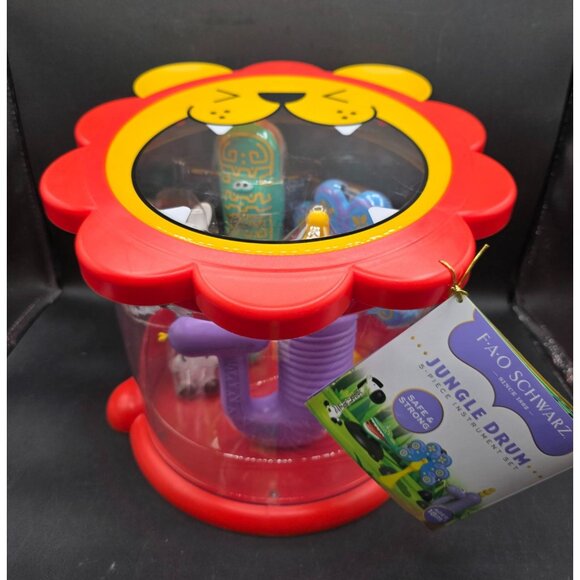 F.A.O. Schwarz Jungle Drum 5-Piece Instrument Set For Ages 18M+ - Picture 2 of 10